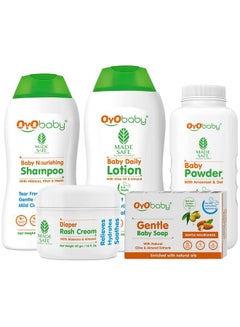 Buy Kit For New Born 5 Skin And Hair Care Baby Products in UAE