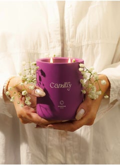 Buy Amores Candle of Attraction and Presence.Fillid in natural pottery, prepared.Fragrance: Orange, orchid, and freesia flowers Ingredients: Natural soy wax, Sea salt, musk, and amber.Size:300 grams. in Saudi Arabia