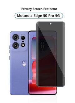 اشتري واقي شاشة الخصوصية لهاتف Motorola Edge 50 Pro 5G، صلابة 9H، مضاد للتجسس، مضاد للخدش، مضاد للغبار، طبقة زجاجية مقواة سهلة التركيب في السعودية