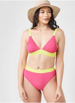 Buy Colorblock Detail Bikini Set in Saudi Arabia