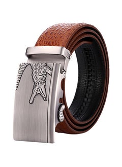 Buy Crocodile Pattern Automatic Buckle Belt in Saudi Arabia