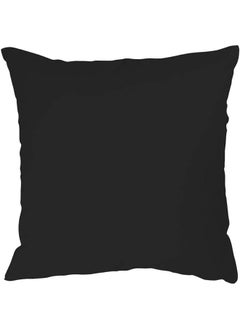 اشتري Soft Plain Colored Cushion 45 X 45 Cm Black في السعودية