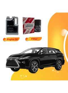 Buy Rx300 5 Liters 5W40 Lexus Oil And Original Filter in UAE