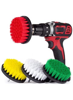 اشتري Drill Brush Accessories Set, Clean Brush Attachment Power Scrubber Brush Set, Scrubbing Brush Drill Attachment, Spinning Brush for Cleaning Showers, Corners, Tubs, Bathroom, Tile, Grout في الامارات