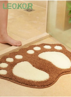 اشتري Bathroom Rug Mat Extra Soft And Absorbent Bath Mat With Rubber Non-Slip Bottom 40*60CM في السعودية