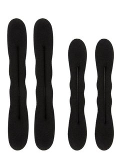 Buy 4Pcs Hair Coil Styling Balls Hairstyle Fluffy Clips Hair Buds Hairpins Headwear Magic Hair Bun Maker in UAE