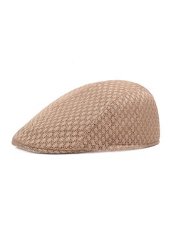 Buy Mesh Flat Cap Berets Breathable Summer Newsboy Hat Adjustable  Beige in UAE