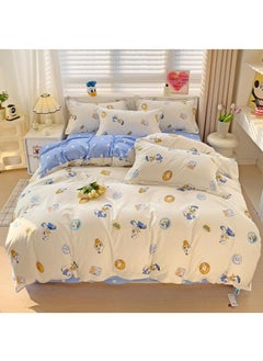 اشتري Disney series Full Size Sheet Set Super Soft Kids 4 Piece Floral Bedding Set  Microfiber Sheets Includes Reversible Pillow Covers في السعودية