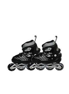 Buy Inline Adjustable Skates Large Size 39 EUR (UK 5.5) - 43 EUR (UK 9) for 12 Years and Above |  Aluminium Chassis and 70 mm  Wheels | Front Wheel Flash in UAE