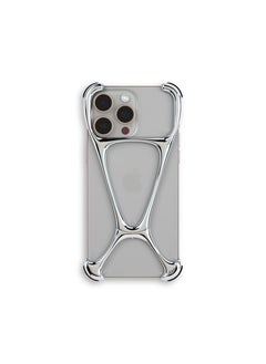 Buy iPhone 13 Pro Max Slim and Lightweight Stainless Steel Case in Matte Silver Color in Saudi Arabia