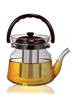 Buy Glass Teapot Clear 1200ml in Saudi Arabia