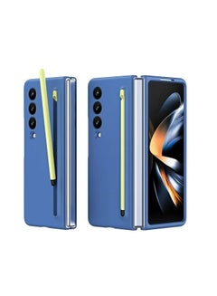 Buy Case Compatible with Samsung Galaxy Z Fold 3 Case, [S Pen Included] PC Shockproof Full Protection Cover for Z Fold 3 Case - (Blue) in Egypt