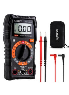 اشتري Kaiweets Km100 Digital Multimeter  Ac Dc Voltmeter  10A Dc Current Meter With 2 Fuses  Ohm Volt Amp Test Meter  Continuity Diode Voltage Tester For Household Outlet  Automotive Battery Test With Case في الامارات