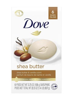 Buy Soap Shea Butter Moisturizing Cream Bath 6 Bars in UAE