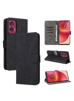 Buy Phone Case for Motorola Edge 50 Fusion with RFID Security Protection Flip PU Leather Wallet Case with Card Holder Shockproof Protective Cover in Saudi Arabia