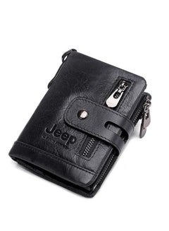 Buy Men's Genuine Leather Large Capacity Retro Wallet, Perfect Fusion of Classic and Practical in Saudi Arabia