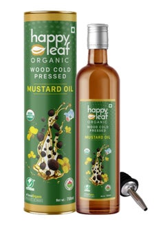 Buy Wood Cold Pressed Organic Mustard Oil 750 ml in UAE