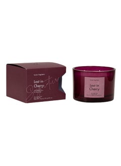 Buy Dash Lost In Cherry Jar Candle, Wine Red & White - 292 gm in UAE