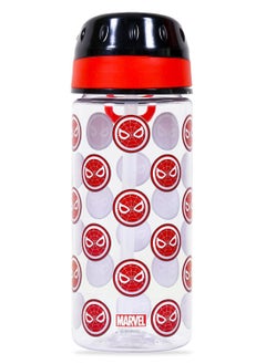 Buy Marvel Spider-Man Tritan Water Bottle With Carry Handle - Black/Red, 420ml in Saudi Arabia