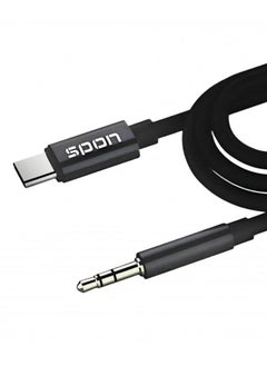 Buy Cable Type C To  Aux black in Saudi Arabia