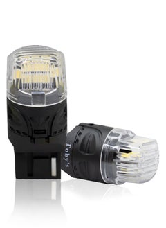 اشتري مصابيح Toby's Super Bright Power T20 7440 16SMD LED مع استبدال رقاقة 4218 لأضواء الفرامل الخلفية (أبيض) في الامارات