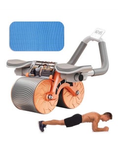 Buy Abdominal Exercise Roller With Timer Elbow Support Abs Roller Wheel Core Exercise Equipment Automatic Rebound Abdominal Wheel in Saudi Arabia