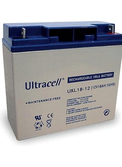 اشتري UL18-12 (12V 18AH/20HR) ULTRACELL Rechargeable VRLa Lead Acid Battery في الامارات
