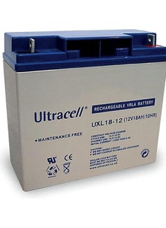 اشتري UL18-12 (12V 18AH/20HR) ULTRACELL Rechargeable VRLa Lead Acid Battery في الامارات