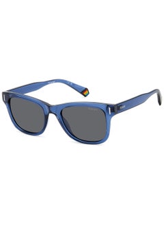 Buy Unisex Polarized Rectangular Sunglasses - Pld 6206/S Blue Millimeter - Lens Size: 51 Mm in UAE