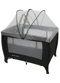 Buy Sleep & Grow Foldable Baby Bed Nursery Center Bassinet & Playard with Rocking Function - Grey in UAE