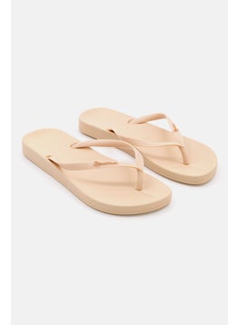 Buy Women Anat Colors Fem Slip On Slippers, Beige in Saudi Arabia