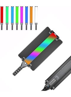 اشتري Padom RGB Hand-held LED Video Light, live streaming atmosphere light Stick Photography Light 9 Colors with foldable light barrier And Remote Control في الامارات