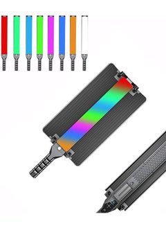 Buy Padom RGB Hand-held LED Video Light, live streaming atmosphere light Stick Photography Light 9 Colors with foldable light barrier And Remote Control in UAE