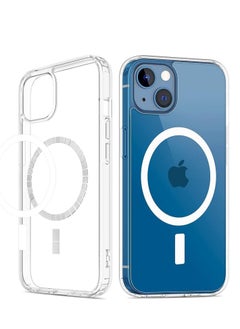 Buy Clear Case Compatible with iPhone 13, Magnetic Case with Built-in Magnets Compatible with MagSafe, Slim Soft Transparent Heat Resistant Polyurethane Case for iPhone 13 6.1 Inch - Clear in Egypt