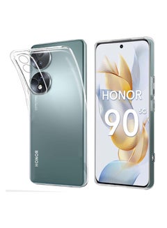 Buy Case Compatible with Honor 90 5G Case Crystal Clear Soft TPU Gel Case Flexible Silicone Anti-Scratch Camera Protection Transparent TPU Cover (Clear) in Egypt
