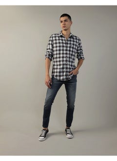 اشتري AE Plaid Poplin Button-Up Shirt في مصر