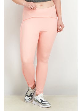 اشتري Women Regular Fit Pull On Training Leggings, Pink في الامارات