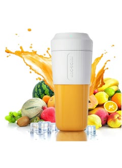 Buy Mini Portable Blender, Personal Blender 350ml Smoothie Shake Maker Fruit Juice Cup with Four Blades, Handheld Juicer Machine 3000mAh Rechargeable 24000rpm/min for Home/Office in UAE