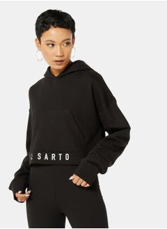 Buy Logo Cropped Hoodie in UAE