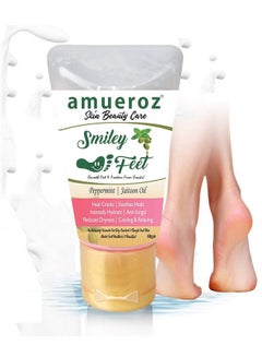 Buy Smiley Feet Crack Cream For Dry Cracked Skin Moisturizing Nourishing Exfoliating Crack Foot Heel Repair Care Cream ; Unisex Foot Cream ; Peppermint Jaitoon 60 Gm in UAE