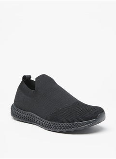 اشتري Men's Textured Slip-On Sports Shoes في السعودية