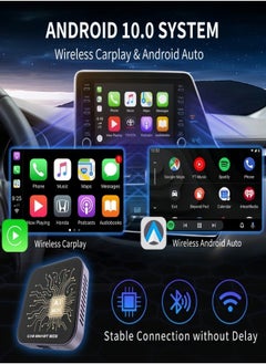 Buy Wireless CarPlay Adapter and Android Auto AI Lite Box Amazing Entertainment Experience with Netflix and YouTube Support  3 ROM in Saudi Arabia