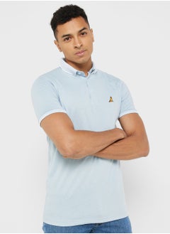 Buy Brave Soul Jersey Polo With Split Hem Side in UAE