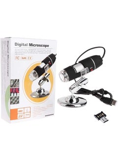 Buy 1600X Digital Microscope Usb 8 Led Endoscope Magnifier With Microusb Adapter in Saudi Arabia