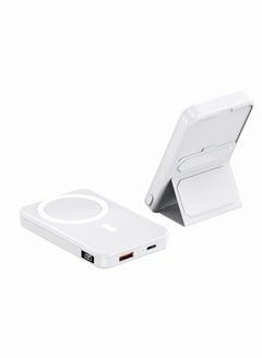 اشتري Magnetic Portable Power Bank Charger for Apple iPhone 14/13 series 10000mah White في الامارات
