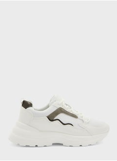 Buy Sole And Lace Detail Sneaker in UAE