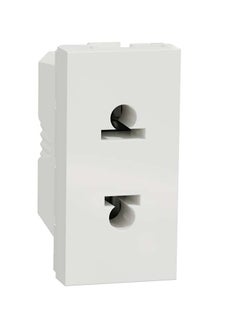 Buy Schneider Electric Socket-Outlet, New Unica, 2P, 16A, Euroamerican, White in Egypt