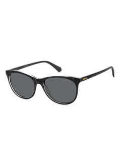 اشتري Women's Polarized Rectangular Shape  Sunglasses PLD 4161/S GREY 44 - Lens Size: 43.7 Mm - Black Cry في الامارات