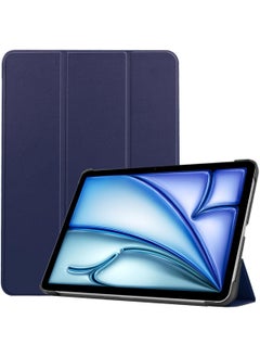 اشتري حافظة رفيعة قابلة للطي لجهاز iPad Air 11 بوصة M2 2024، حافظة iPad Air الجيل السادس/iPad Air الجيل الخامس 2022/Air 4th 2020 10.9 بوصة - أزرق في السعودية