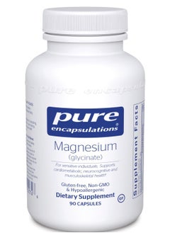 Buy Magnesium Glycinate 120mg - Bioavailable Magnesium Chelate Tiredness And Fatigue Supplement - 90 Capsules in Saudi Arabia